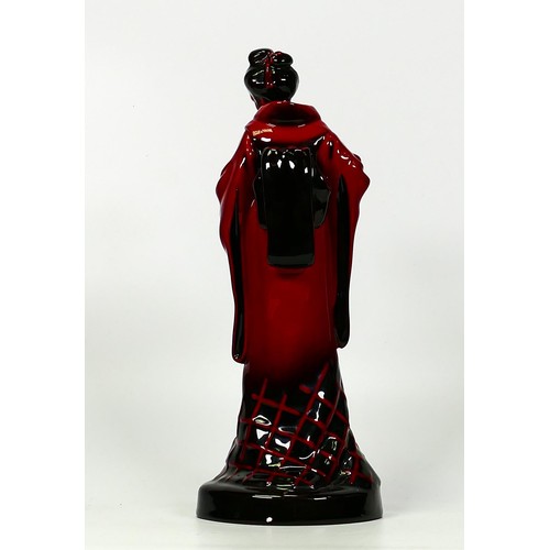 209 - Royal Doulton Flambe figure The Geisha HN3229