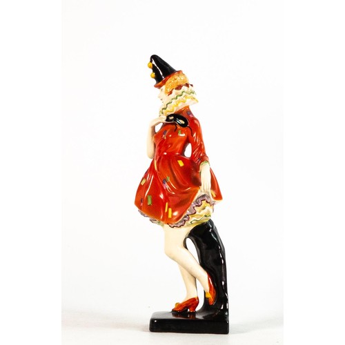 230 - Royal Doulton early figure Pierrette HN1391, impressed date for 1930, .5cm crazing line one one thig... 