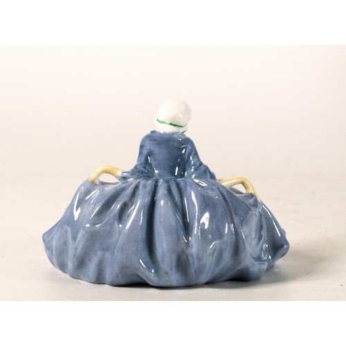 241 - Royal Doulton early miniature figure Polly Peachum HN8 in lilac/blue colourway, impressed date for 1... 