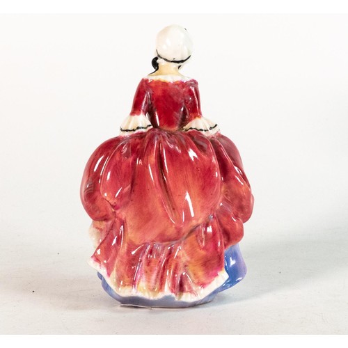 272 - Royal Doulton early miniature figure Goody Two Shoes M80, in blue/red colourway, h.10cm.