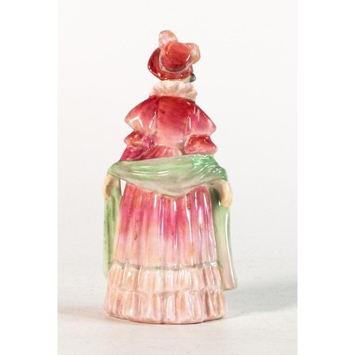 281 - Royal Doulton early miniature figure Norma M36, in green/red colourway, h.12cm.