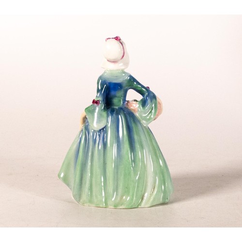 283 - Royal Doulton early miniature figure Janet M69, in blue/green colourway, h.11cm.