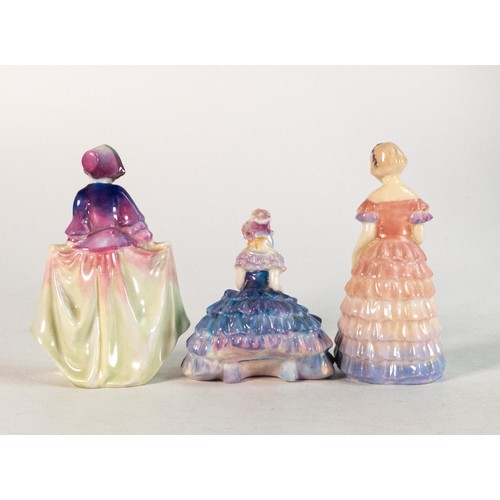 289 - Three Royal Doulton early miniature figures comprising Chloe M10, Bridesmaid M11 and Sweet Anne M5. ... 