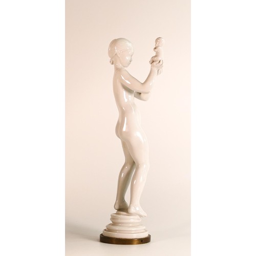 835 - B&G Copenhagen mother & baby figure, height 36cm