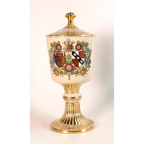 852 - Spode Commemorative chalice & cover, 