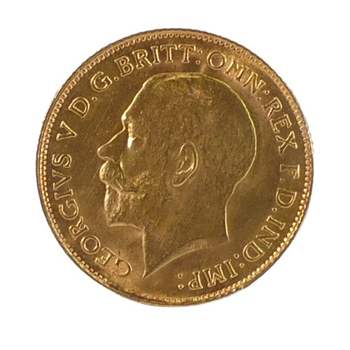 2050 - HALF sovereign 22ct gold UK coin, 1925 with SA mint mark for South Africa, weight 4g appx.  High gra... 
