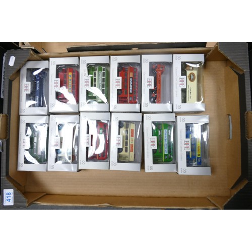 418 - A collection of EFE Exclusive First Editions Model Toy Advertising Vehicles & Buses(12)