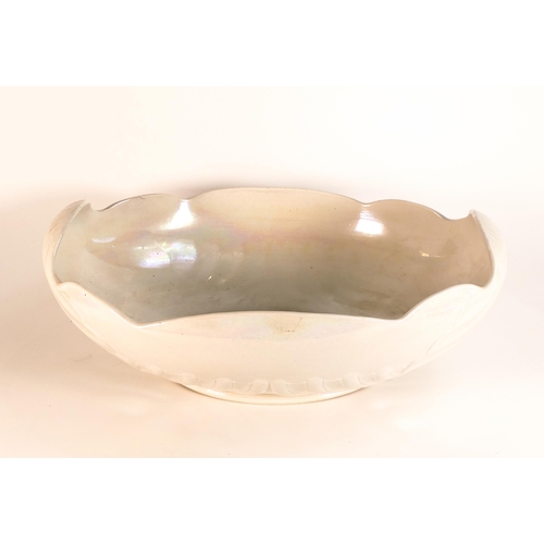 47A - Shelley wash bowl, shell shape , iridescent glaze