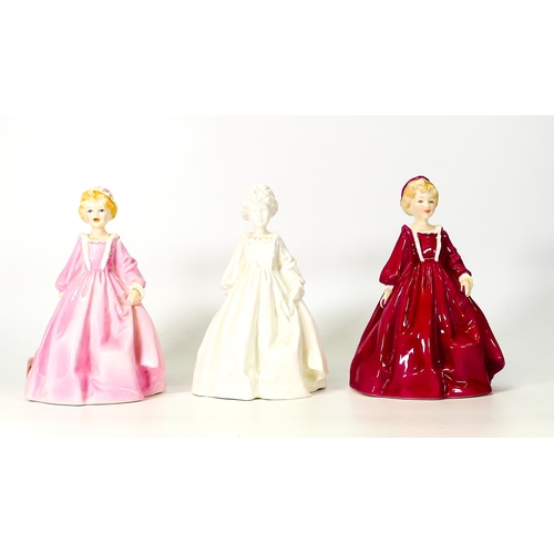 521 - Three Royal Doulton Character Figures, Grandmothers Dress in three colourways