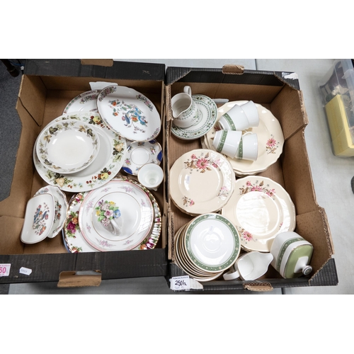 531 - A mixed collection of items to include Royal Doulton dinnerware, Meakins floral decorated plates, Ro... 