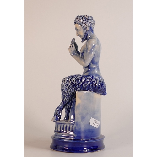 82 - Kevin Francis / Peggy Davies blue glaze figure Pan