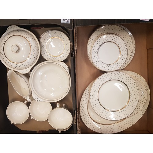 535 - A large collection of John Maddock & Sons Ivory Tea & Dinner Ware together with A collection of Firs... 