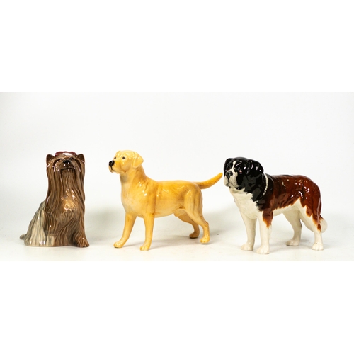 553 - Beswick St Bernard 2221, Labrador 1548 & Yorkshire Terrier 3083(3)