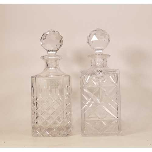 229 - Two Crystal / cut glass decanters (2)