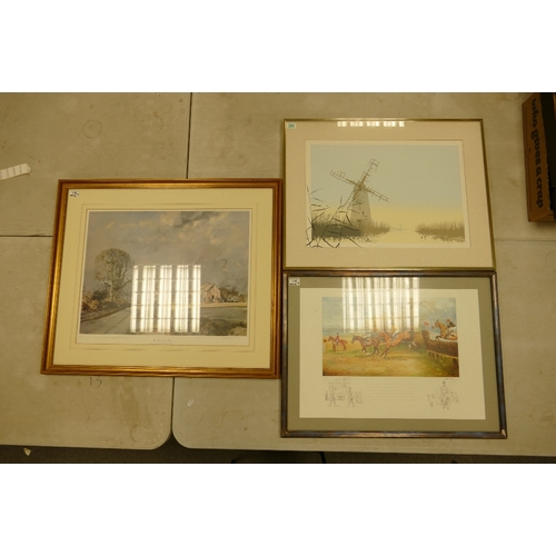 286 - Three Framed Signed Limited Edition Prints; to include Rowland Hilder 'The Road To The Farm' Signed ... 