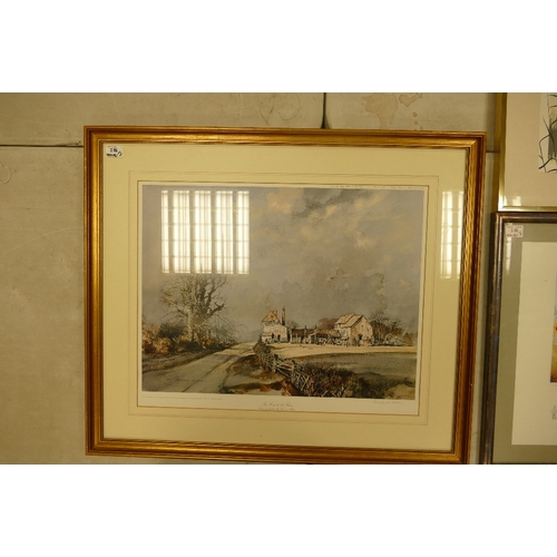 286 - Three Framed Signed Limited Edition Prints; to include Rowland Hilder 'The Road To The Farm' Signed ... 