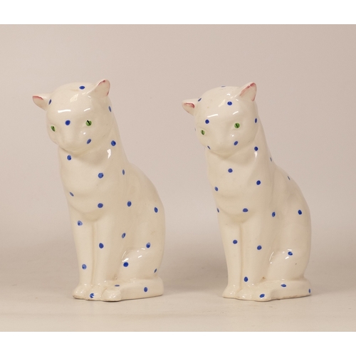 341 - Two Wemyss Ware Plichta Pottery Cats (2)