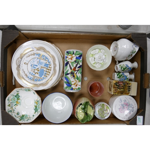 347 - A Mixed Collection of Ceramic Items to include vases, teaware, wall plates etc.