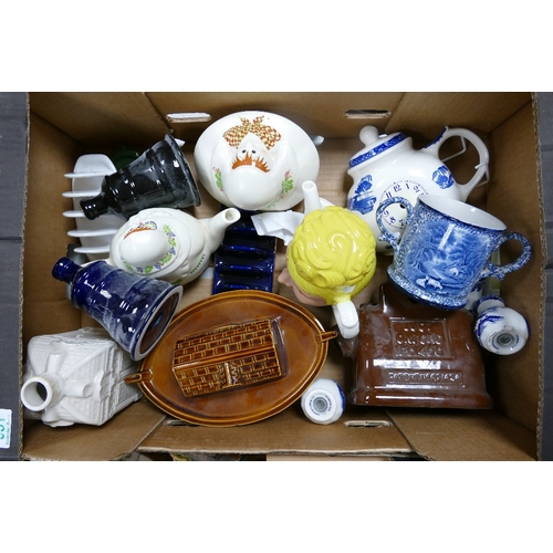 351 - A collection of Wade Items removed from Wade Archives to include Novelty Teapots, Advertising items,... 