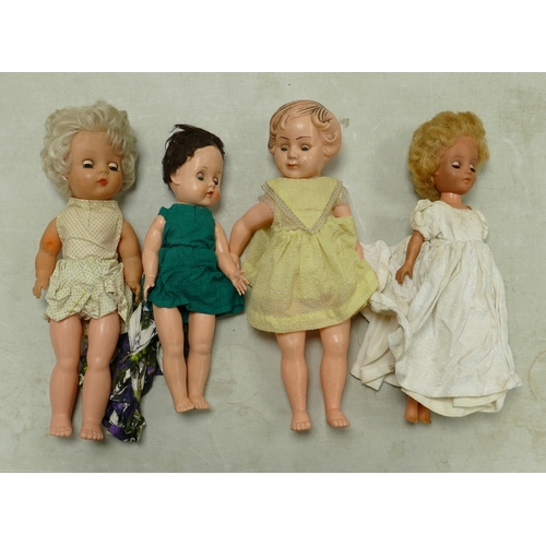 414 - A collection of Mid Century Vintage Toy Dolls