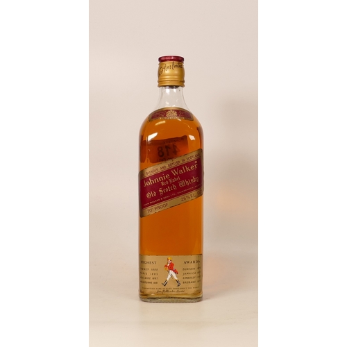 418 - Vintage Bottle of Johnnie Walker Red Label Scotch Whisky