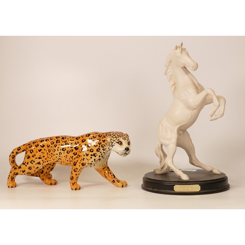 419 - John Beswick Spirit of the Wild Figure & similar Leopard(2)