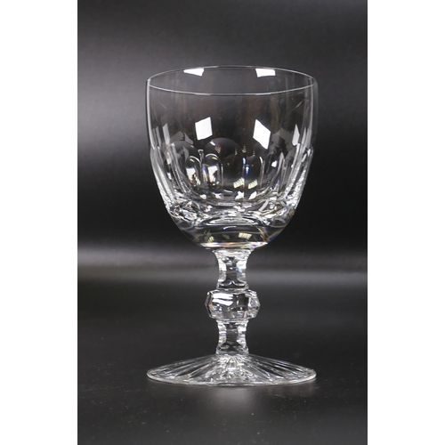 426 - 12 Cumbria English Crystal Glass Reb Wine Glasses