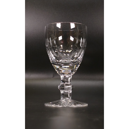 429 - 6 Cumbria English Crystal Glass White Wine Glasses