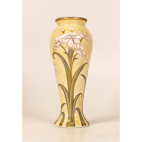 339 - Moorcroft enamel Narcissus vase. Limited edition 8/250, made for Liberty . Height 10cm