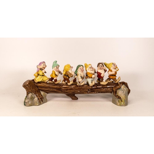 359 - Royal Doulton Snow White and the Seven Dwarfs figure group, modelled as Heigh Ho, limited edition 04... 