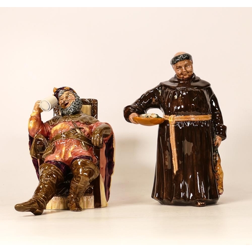 23 - Royal Doulton figure The Jovial Monk HN2144
 & The Foaming Quart Hn2162(2)