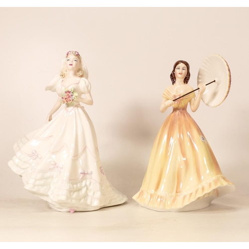 28 - Coalport lady figure Wedding Day & Francesca figure Melonie(2)