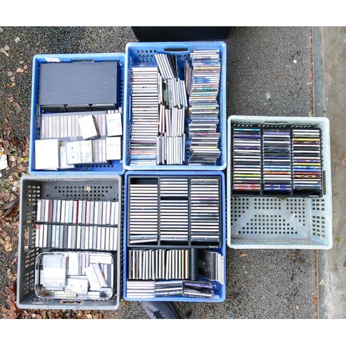 477 - Five Boxes of Pop & Easy Listening CD's & Cassettes (5)