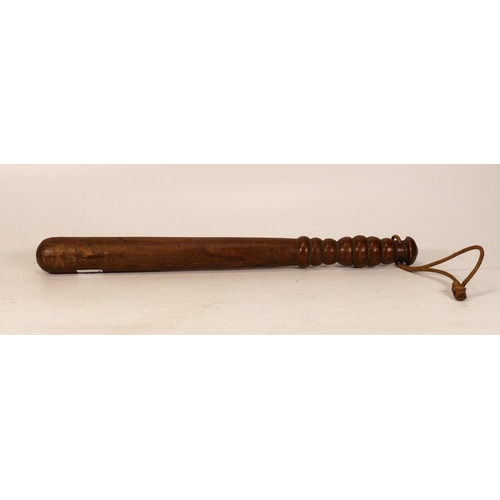 539 - Vintage Wooden Truncheon, length 37cm