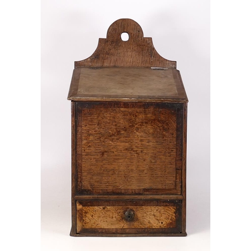 551 - Georgian Oak Candlebox, height 44cm