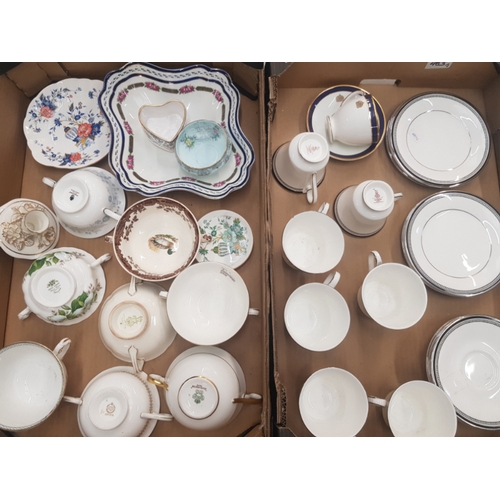 483 - A Mixed Collection of Ceramic Items to Include Royal Doulton Sarabande Tea Trios Together With Soup ... 