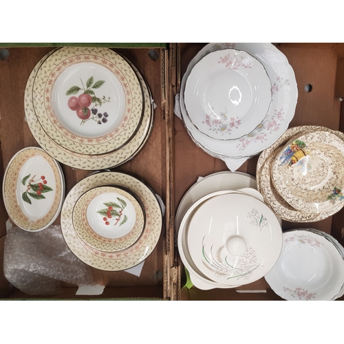 12 - A mixed Collection of dinner Plates including Johnson Brothers, Haas & Czjcek, Copeland, J. Fryer- 2... 