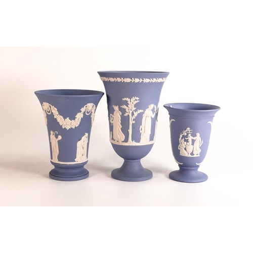 13 - Three Wedgwood Graduated Vases, height of tallest 19cm(3)