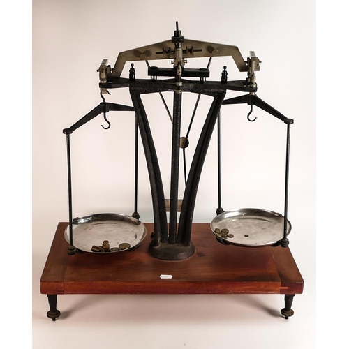 549 - Very Large Stanton Industries Made Set of Gold Scales, buyer advised remove from Wedgwood Barlaston ... 