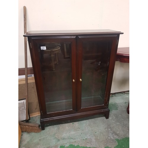 650 - 20th Century Mahogany Glazed Bookcase 81cm W x 25cm D x 101cm H