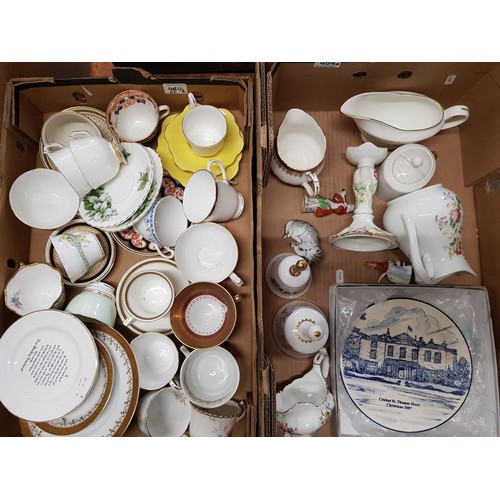 484 - A Mixed Collection of Ceramic Items to Include Tea Cups and Saucers From Various Makers to Inlcude Q... 