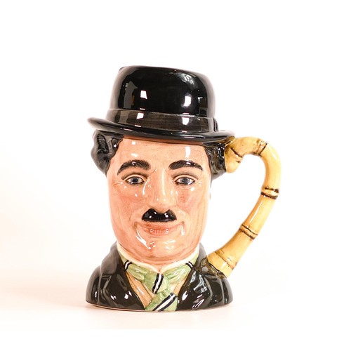 24 - Royal Doulton large character jug Charlie Chaplin D6949 with cert