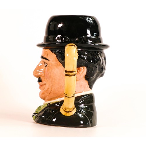 24 - Royal Doulton large character jug Charlie Chaplin D6949 with cert