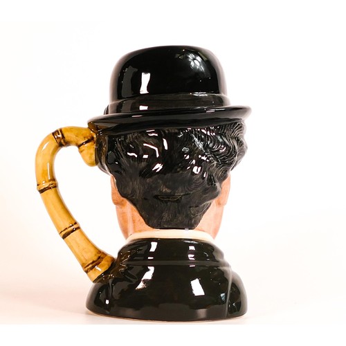 24 - Royal Doulton large character jug Charlie Chaplin D6949 with cert