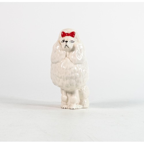 38 - Beswick seated Poodle with bow 1871