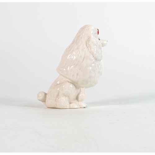 38 - Beswick seated Poodle with bow 1871