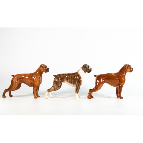 39 - Beswick dogs Tan & Brindle Boxers 