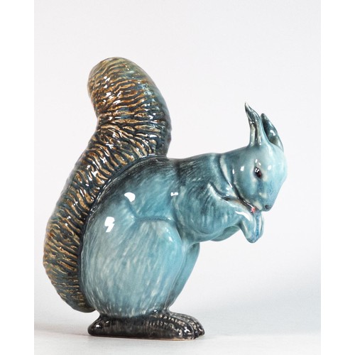 41 - Beswick blue glazed model of a seated Squirrel 315 production glaze scuff to ear