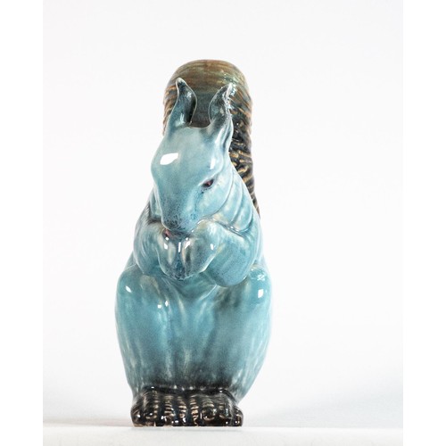 41 - Beswick blue glazed model of a seated Squirrel 315 production glaze scuff to ear