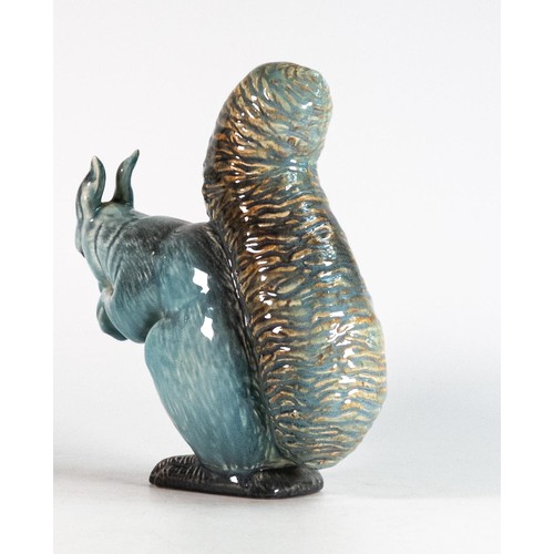 41 - Beswick blue glazed model of a seated Squirrel 315 production glaze scuff to ear